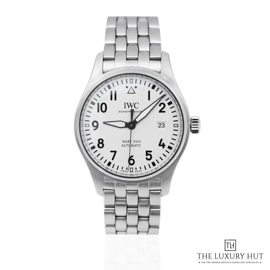 IWC Pilot s Mark XVIII Steel Silver Arabic Dial