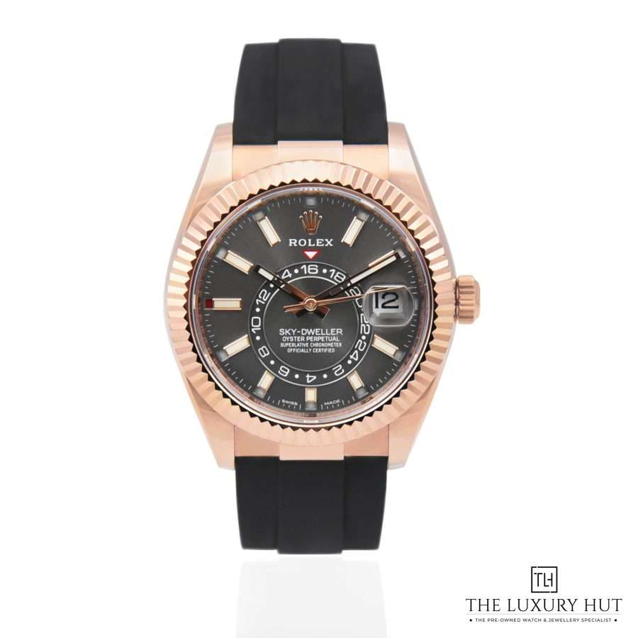 Rolex Sky Dweller Rose Black Strap LB145 a