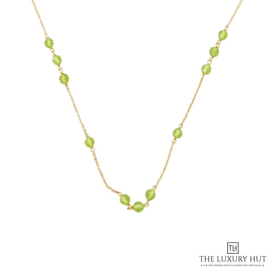 Tiffany Yellow Gold Peridot Necklace 50700 a