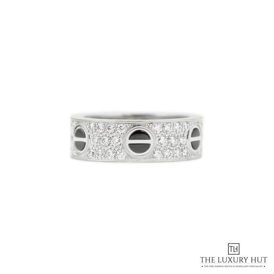 Cartier Love Ring Diamond Ceramic 50763 a