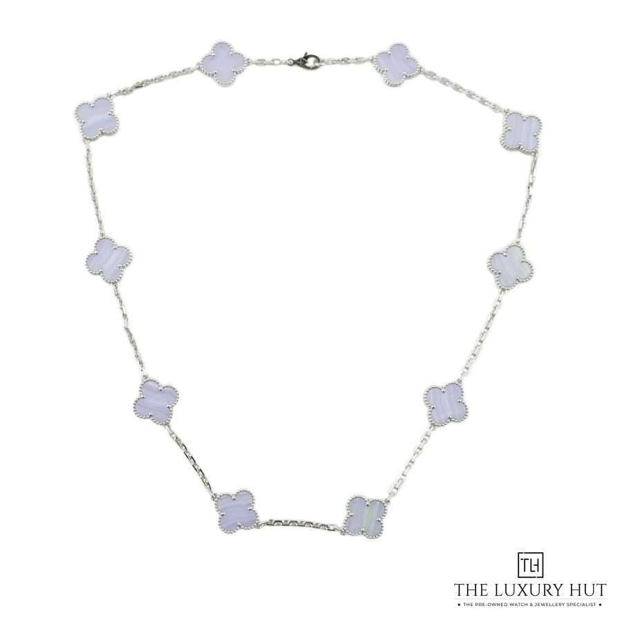 Van Cleef Alhambra White Necklace LB223 a