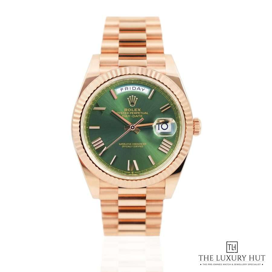 Rolex Day Date Everose Green LB258 aaa