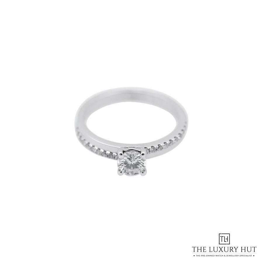 White Gold Diamond Engagement Ring 4914 aa