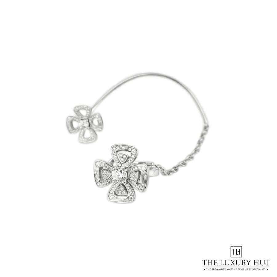 Bvlgari Fiorever White Diamond Earrings 50997 a