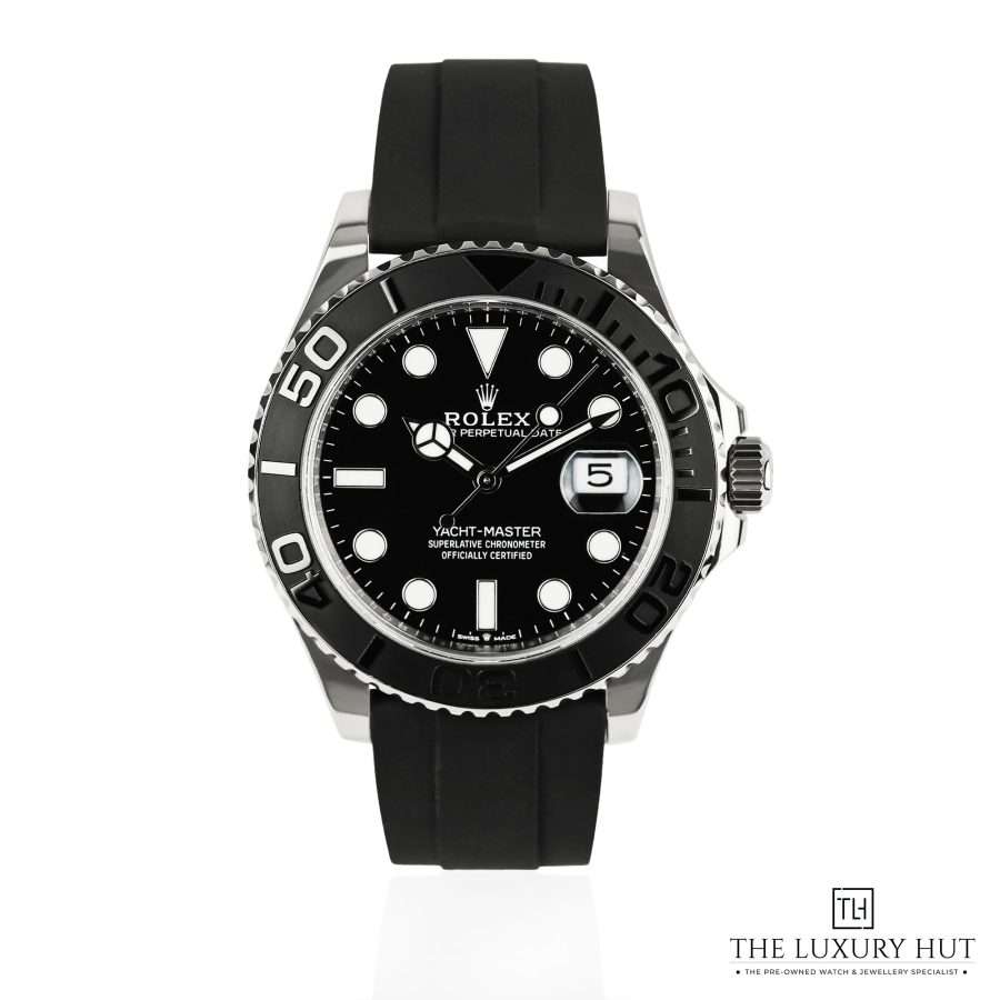 Rolex Yacht Master 42 White Gold Black 51049 a