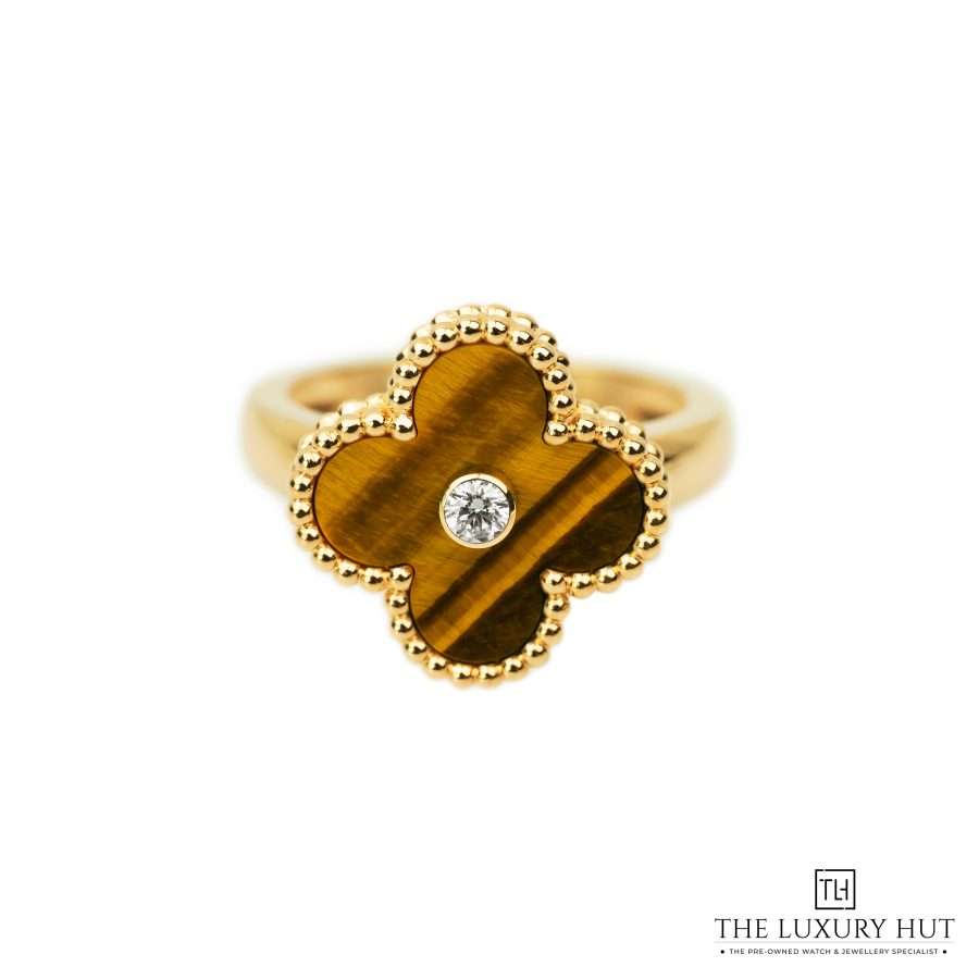 Van Cleef Diamond and Tiger Eye Ring LB468 a