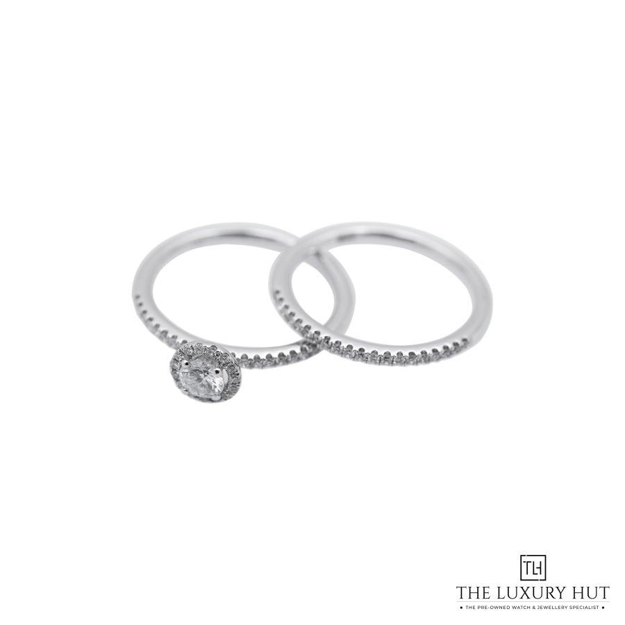 18ct White Gold Diamond Bridal Ring 5201 a