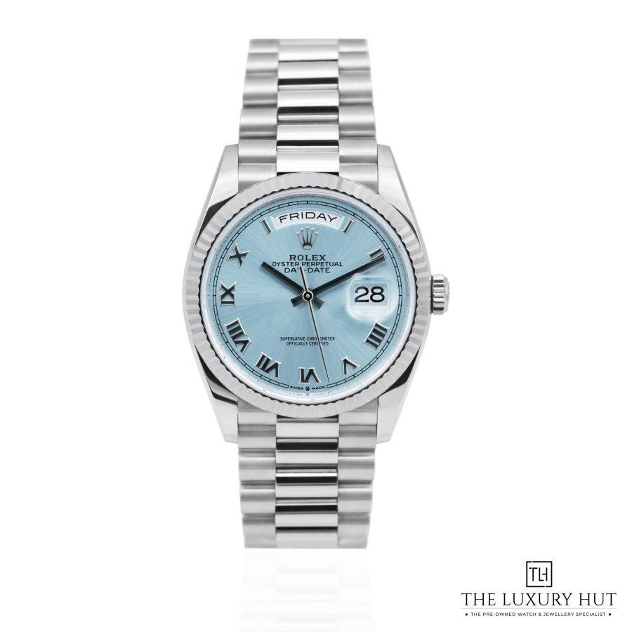 Rolex Day Date 36 Platinum Ice Blue LB500aa