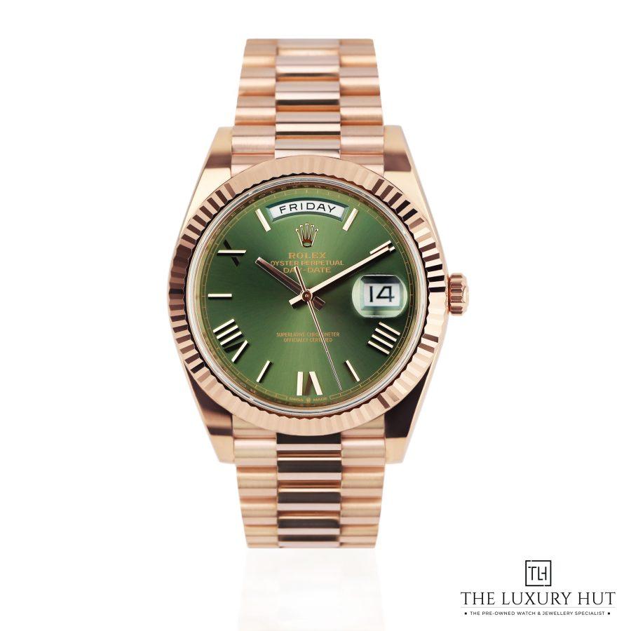Rolex Day Date 40mm Everose Green LB478 a