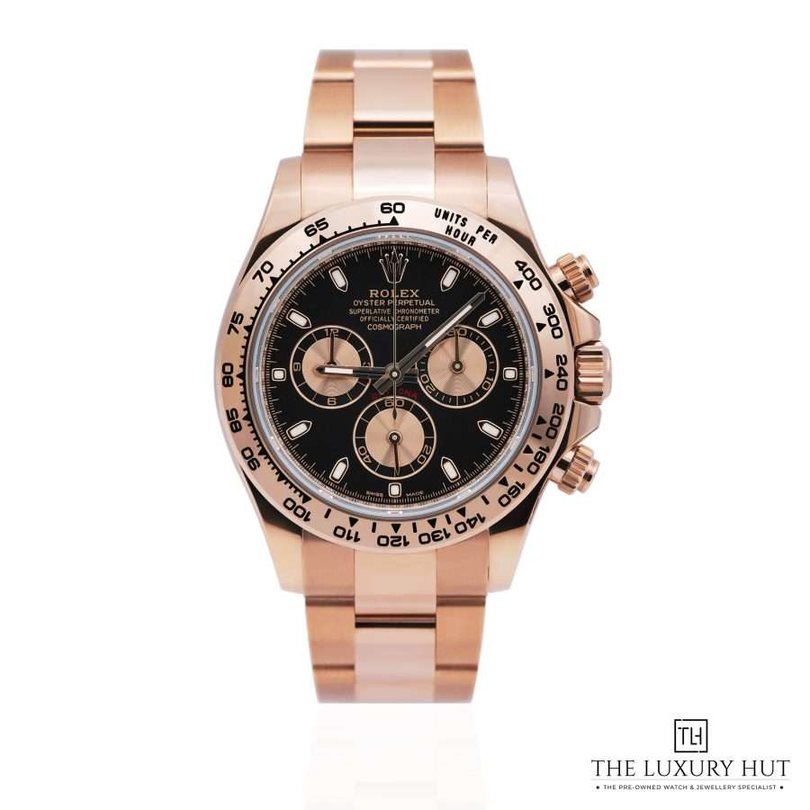 Rolex Daytona Rose Gold Black Dial 51624 a
