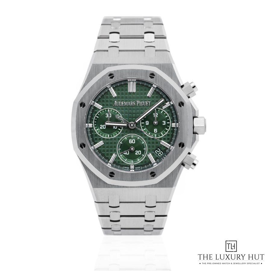 AP Royal Oak Chronograph Steel Khaki Green LB582 a