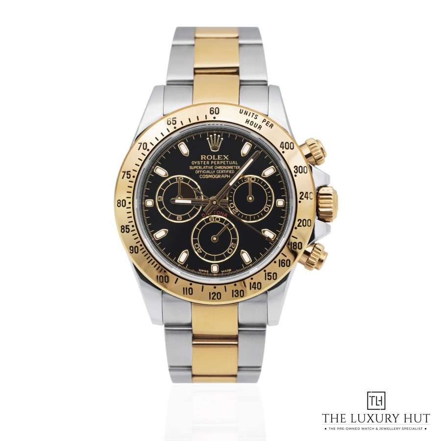 Rolex Daytona 40mm Bi Metal Black Dial 51613 a