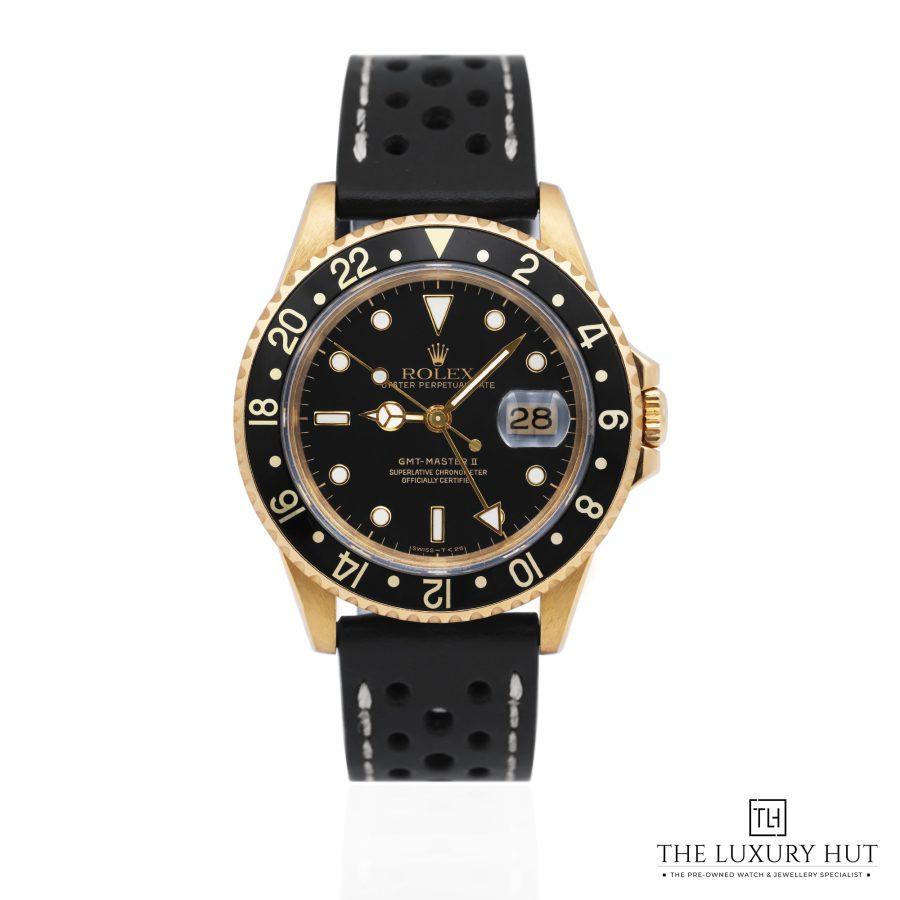 Rolex GMT Master II Yellow Gold Black 51640 a