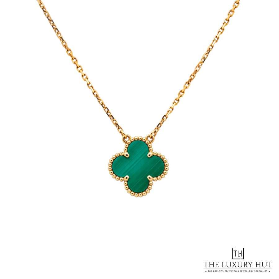 Van Cleef Yellow Green Alhambra Pendant 51659 a