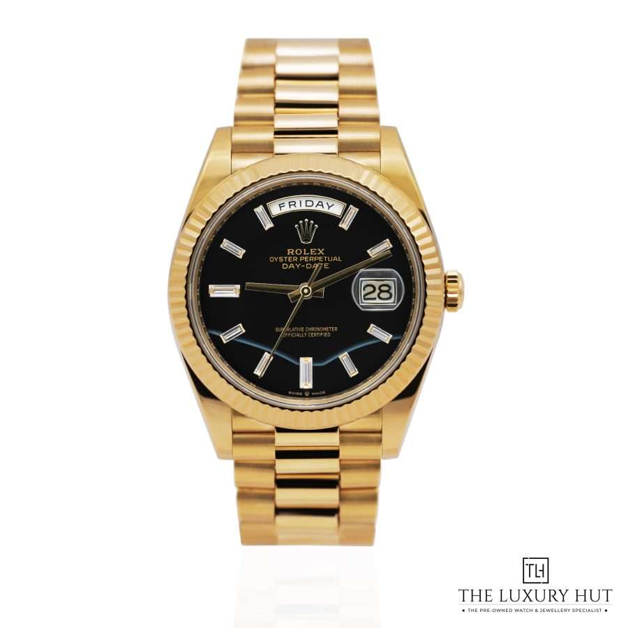 Rolex Day Date Yellow Gold Black Onyx 2252 a