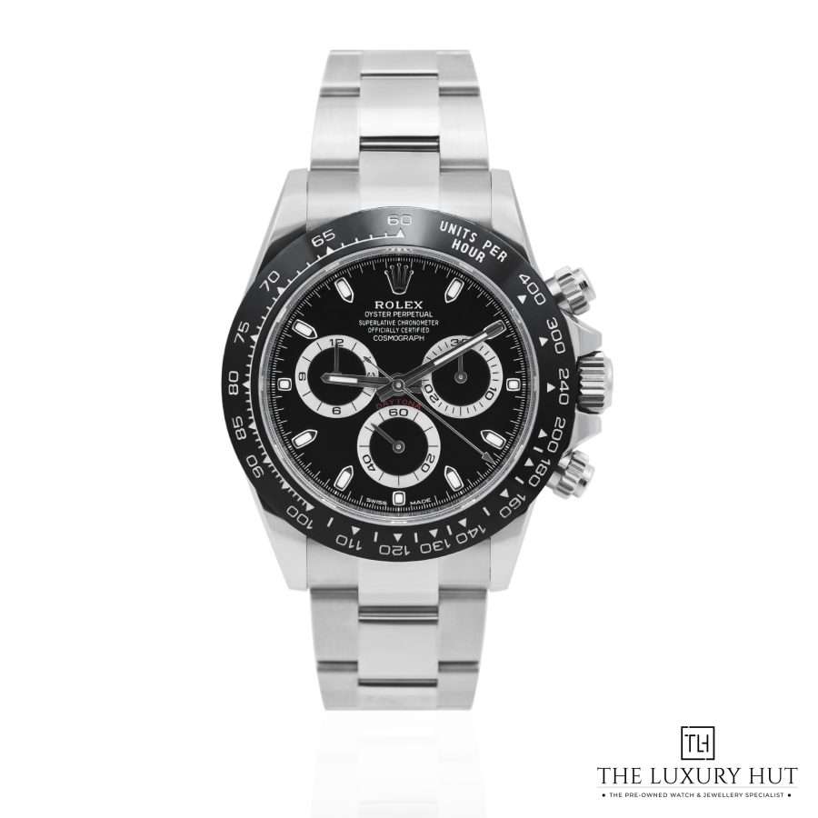 Rolex Daytona Steel 40mm Black Dial LB593 a
