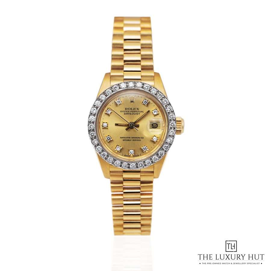 Rolex Lady Datejust Yellow Gold 26mm Diamond LB587 a