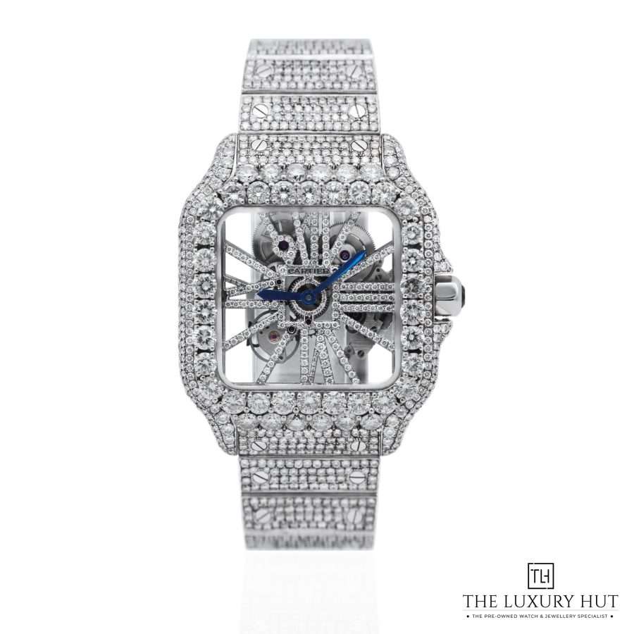 Cartier Santos De Cartier Skeleton Diamond LB628 a