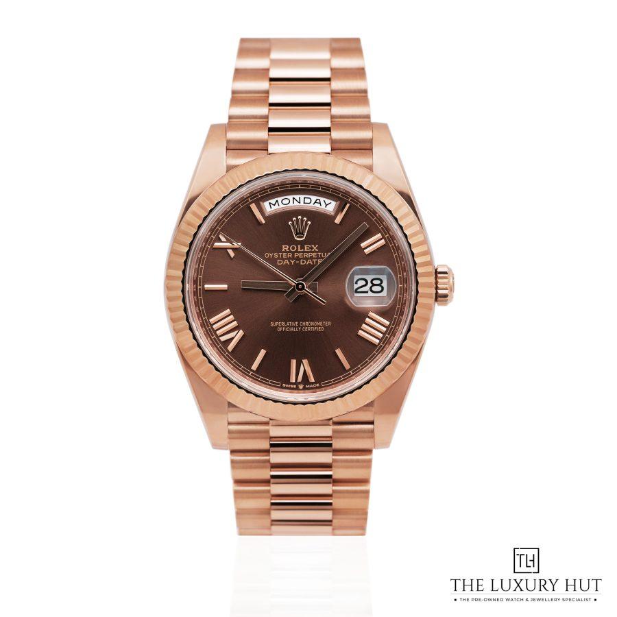 Rolex Day Date 40 Everose Gold Chocolate LB629 a