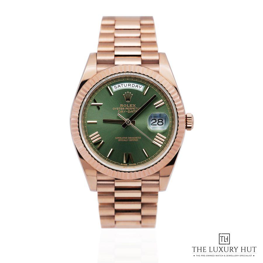 Rolex Day Date 40 Gold Olive Green Anniversary 51510 aa
