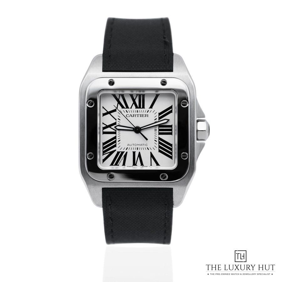 Cartier Santos 100 XL Steel Silver Roman 51964 a