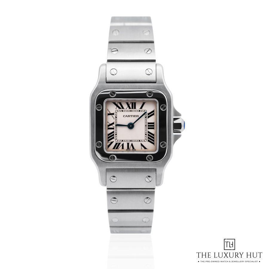 Cartier Santos Galbee Steel 24mm Ivory 51178 a