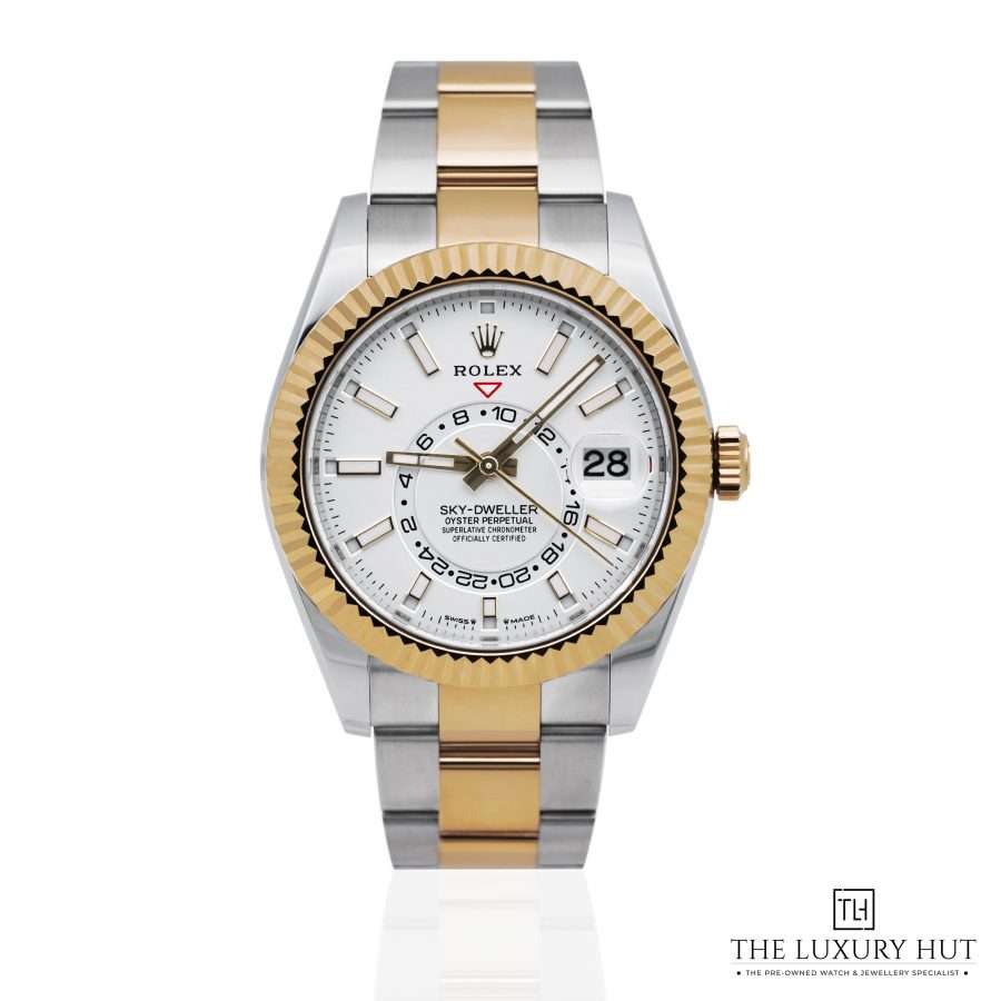 Rolex Sky Dweller Bi Metal 42mm White 51976 aa