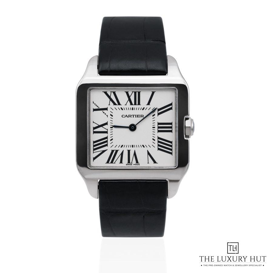 Cartier Santos Dumont White Gold Silver 52013 a