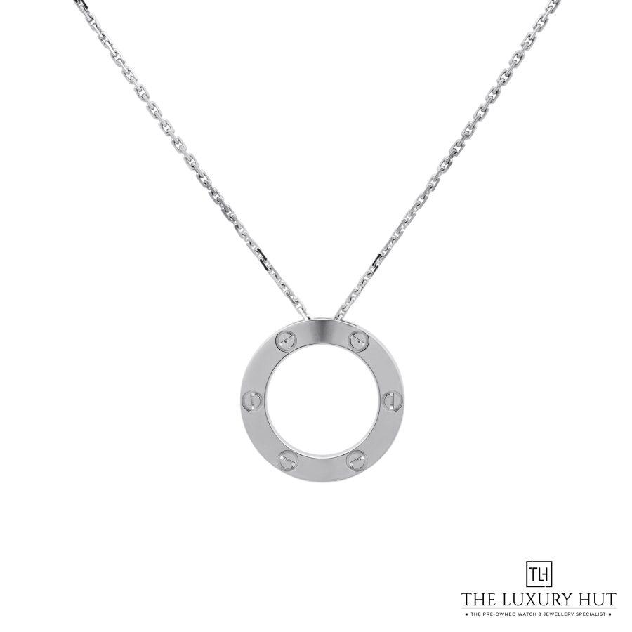 Cartier White Gold LOVE Pendant Necklace 52084 a