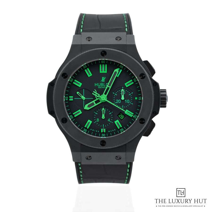 Hublot Big Bang Black Chronograph Green 52038 a