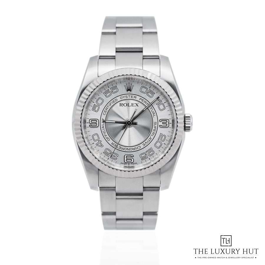 Rolex Oyster Perpetual 36 Silver Arabic 52098 a