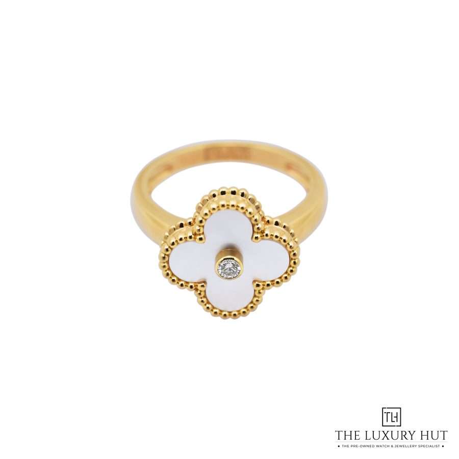 Van Cleef Arpels Gold MOP Diamond Ring 52162 a