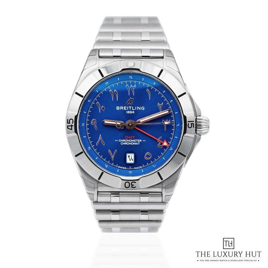 Breitling Chronomat GMT Steel 40mm Blue Arabic Dial Ref A32398