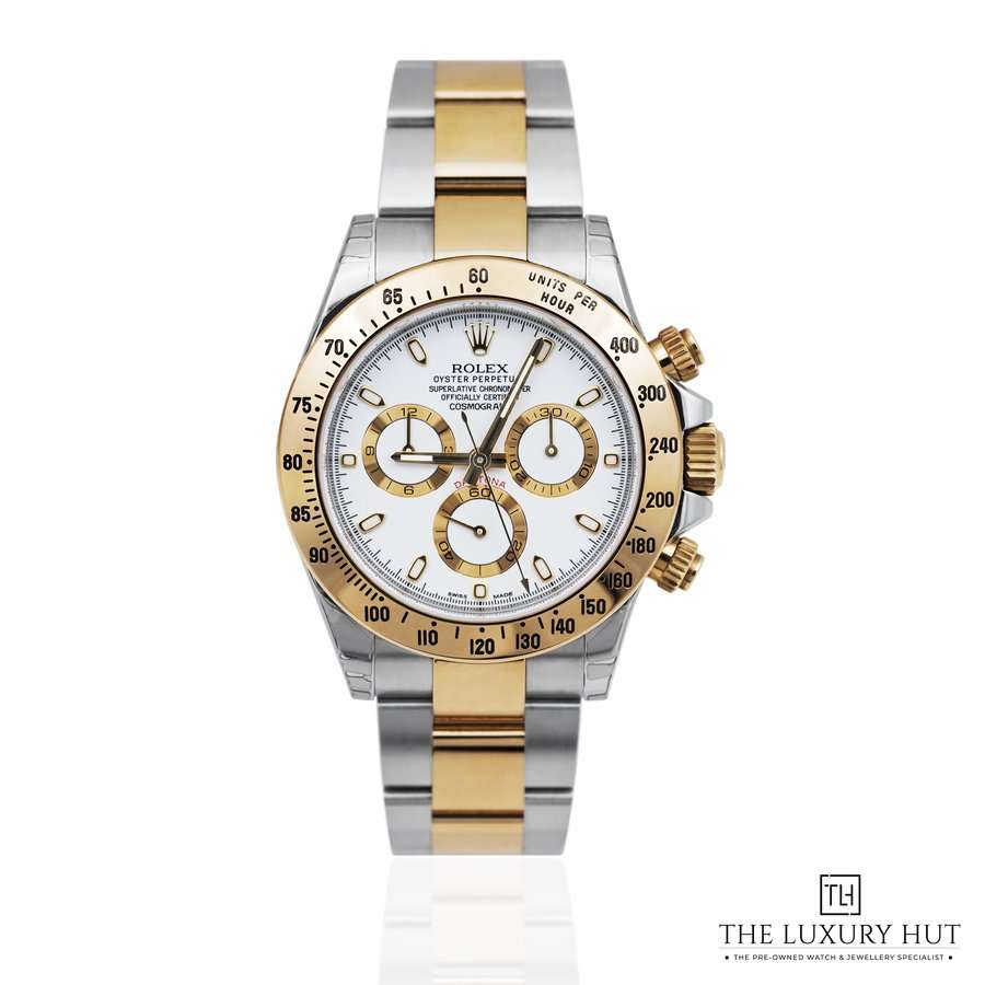 Rolex Daytona Chronograph Steel Gold 40 White Dial