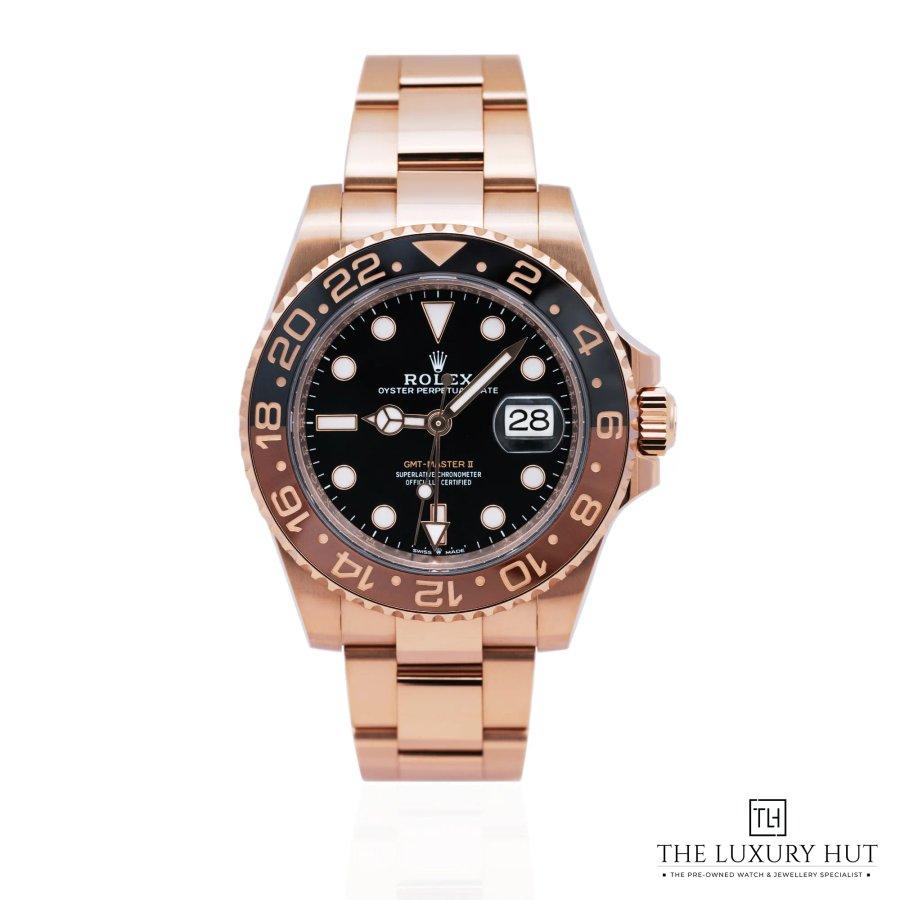 Rolex GMT Master II Rootbeer Everose Gold Black LB662 aa