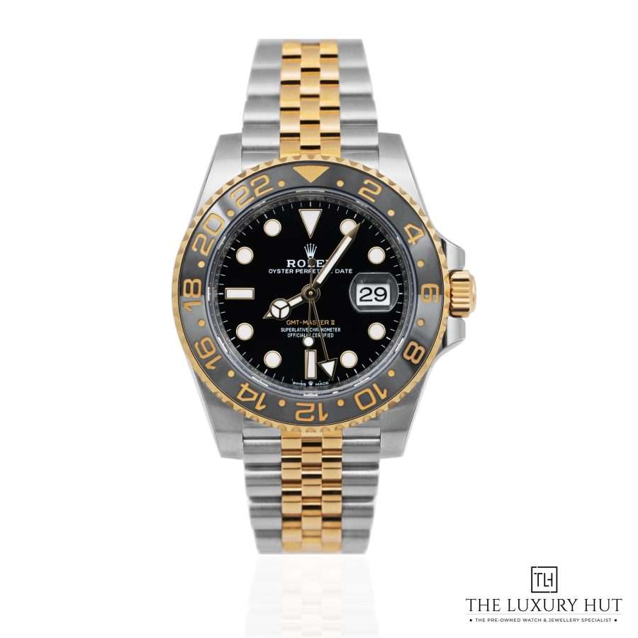 Rolex GMT Master II Steel Yellow Gold Black Update LB717 aa