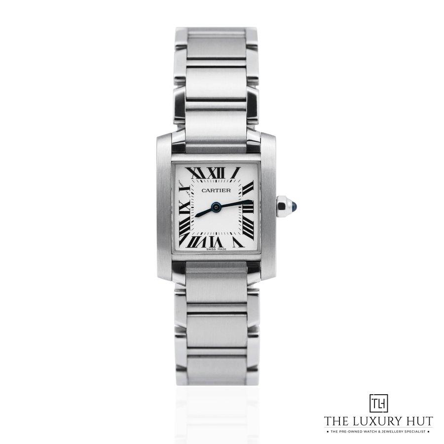 Cartier Tank Francaise Steel 25mm x 20mm White Roman Dial