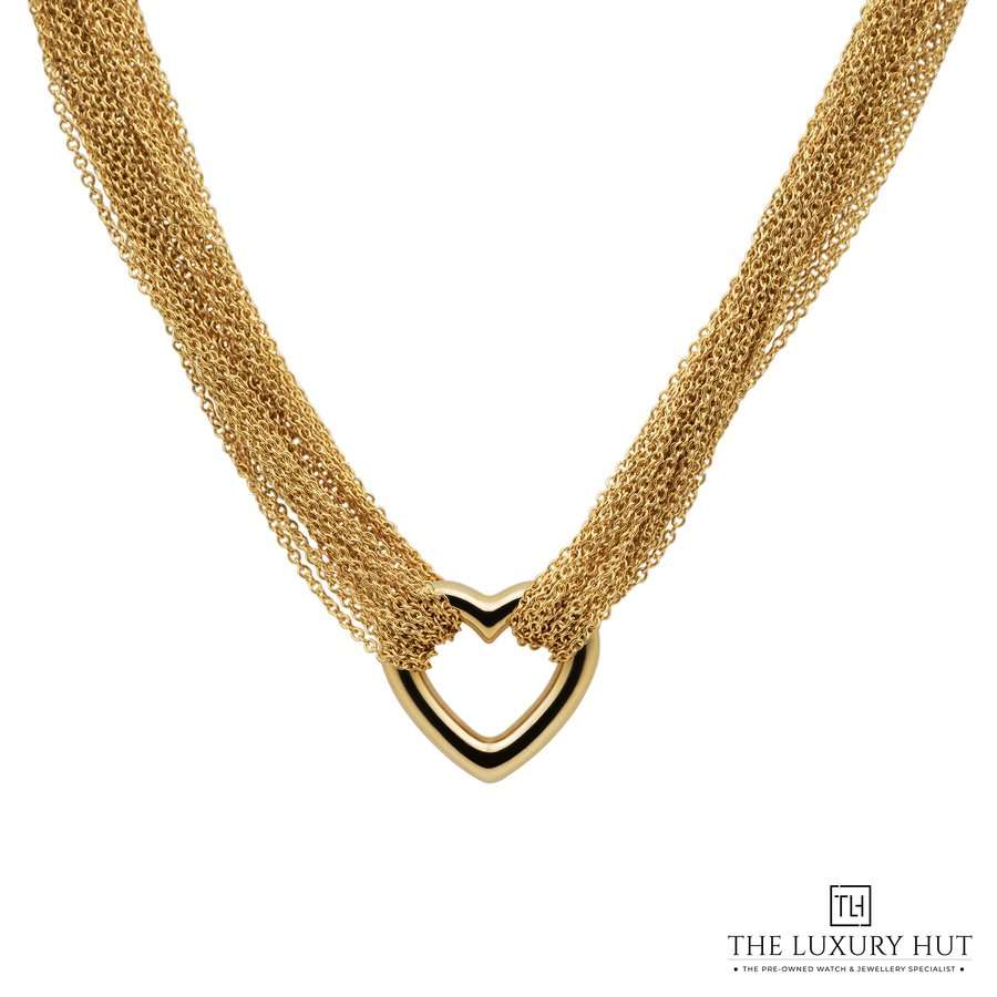 18ct Yellow Gold Multi Strand Mesh Necklace