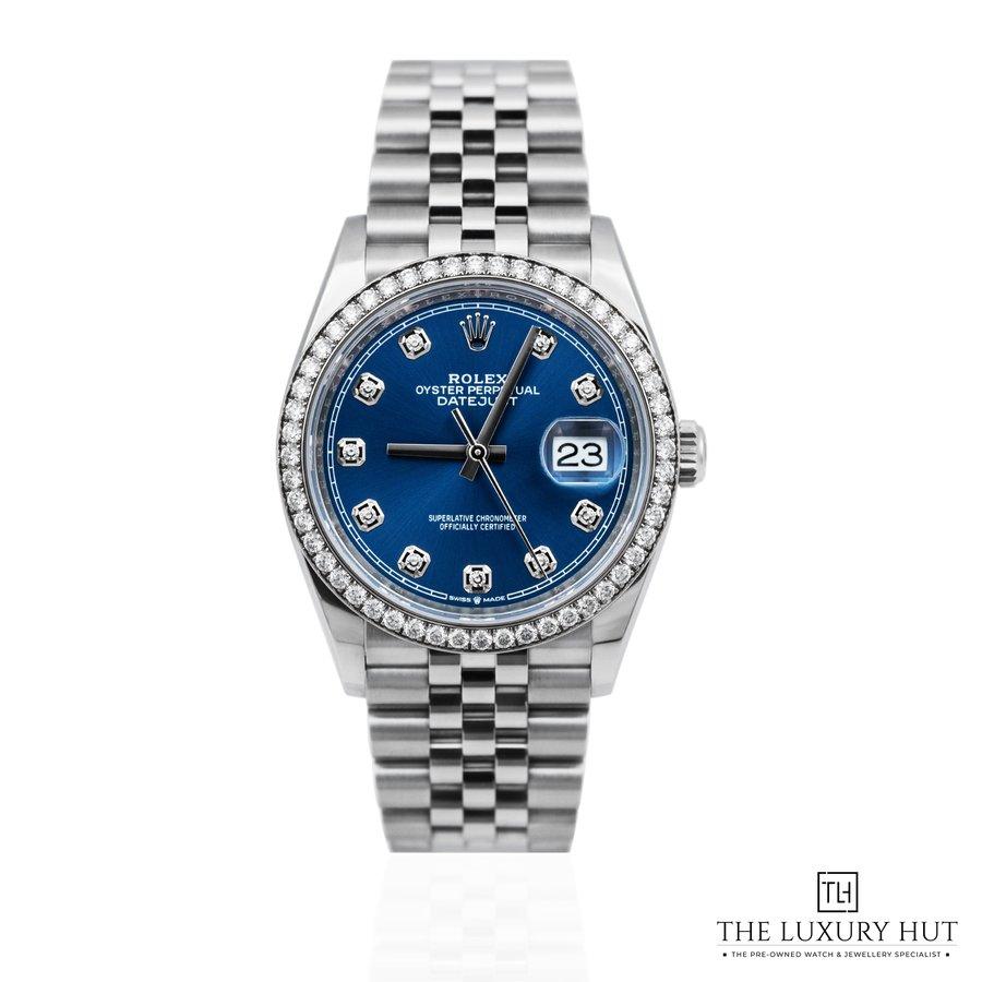 Rolex Datejust 36 Ref 126284RBR Steel Gold Blue Diamond Dial