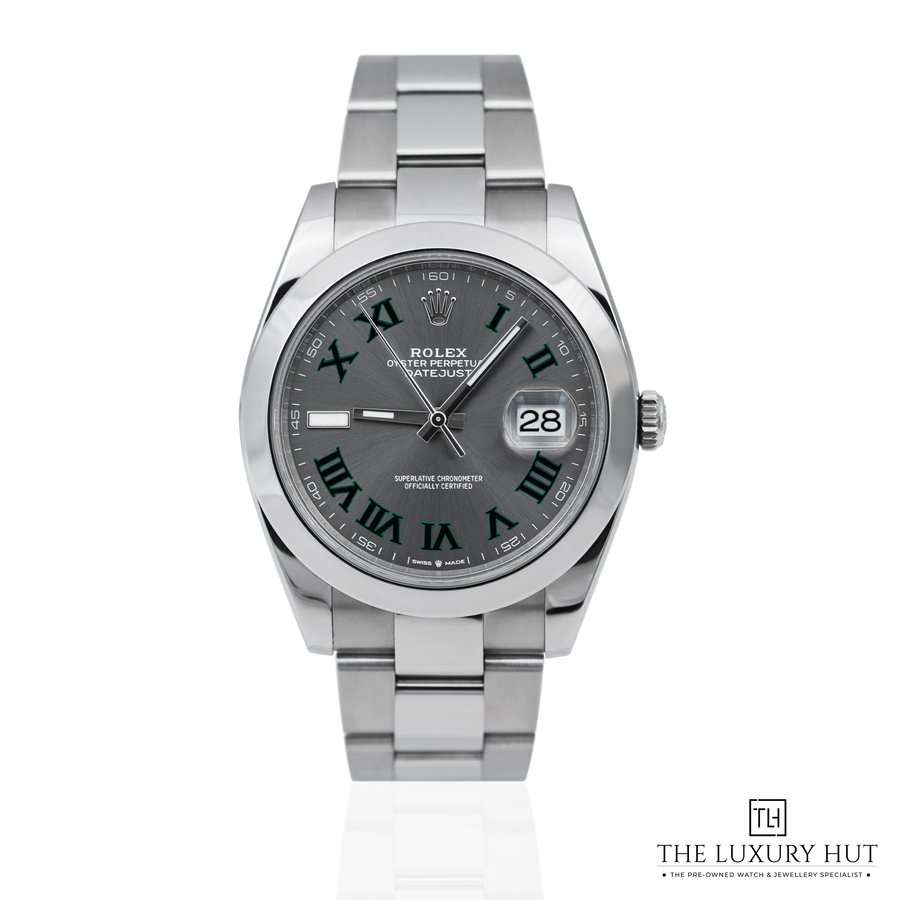 Rolex Datejust 41mm Steel Grey Wimbledon Dial 126300