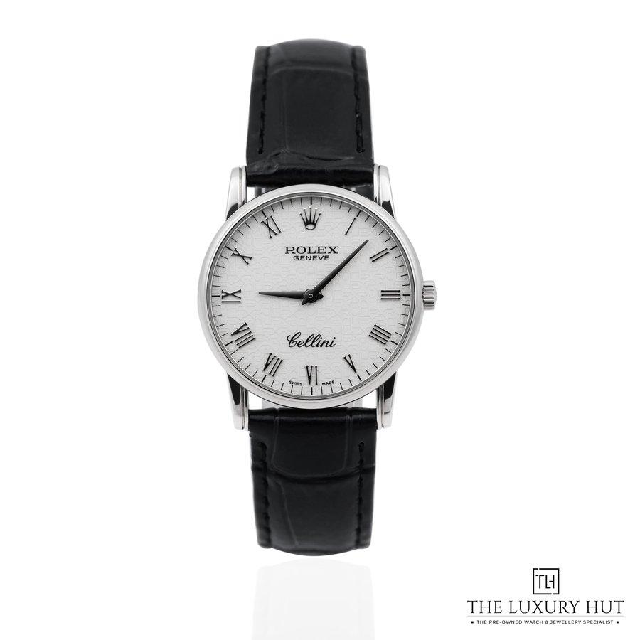 Rolex Cellini 18ct White Gold 32mm Silver Jubilee Roman