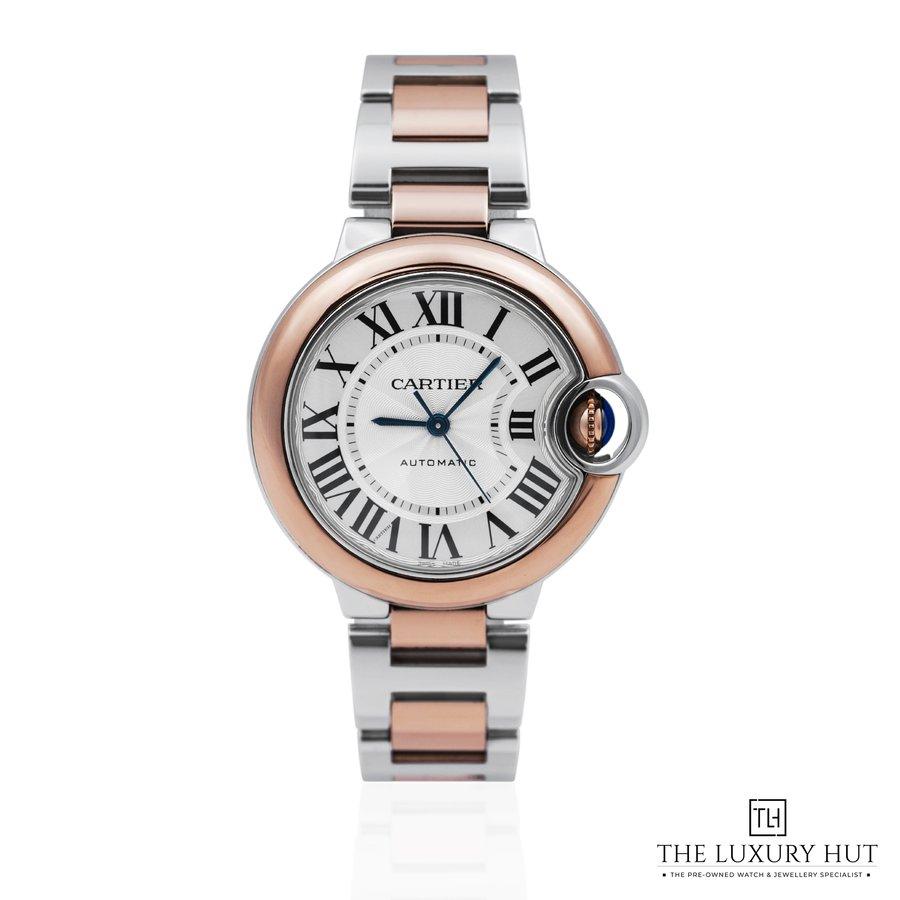 Cartier Ballon Bleu Steel Gold Silver Roman