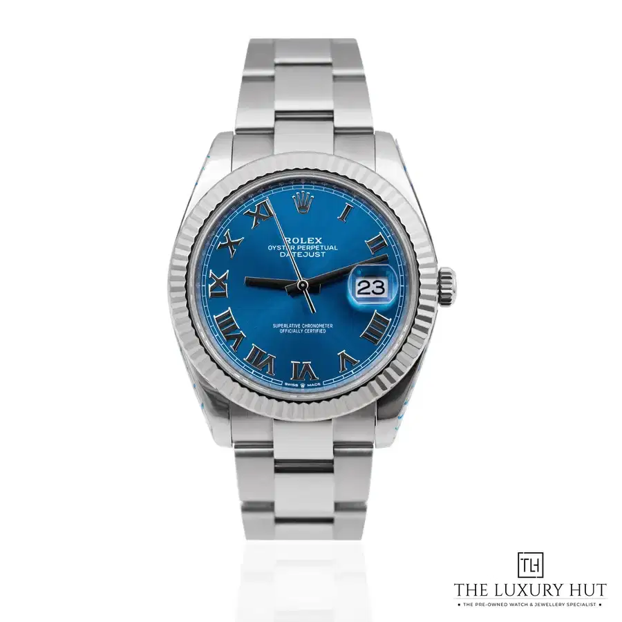 Rolex Datejust 41mm Blue Roman Dial Ref 126334