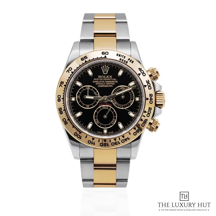 Rolex Daytona Steel Gold Black Dial 116503