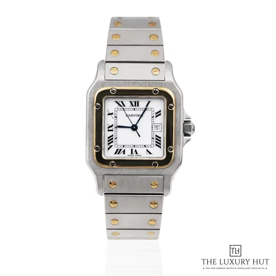 Buy Cartier Santos Galb e Bi Metal White Roman Dial 2961
