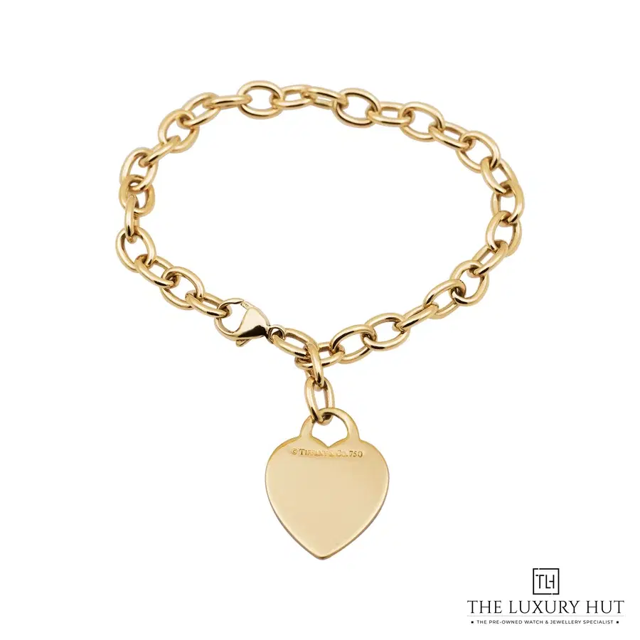 Tiffany Co Gold Return to Tiffany Heart Tag Charm Bracelet