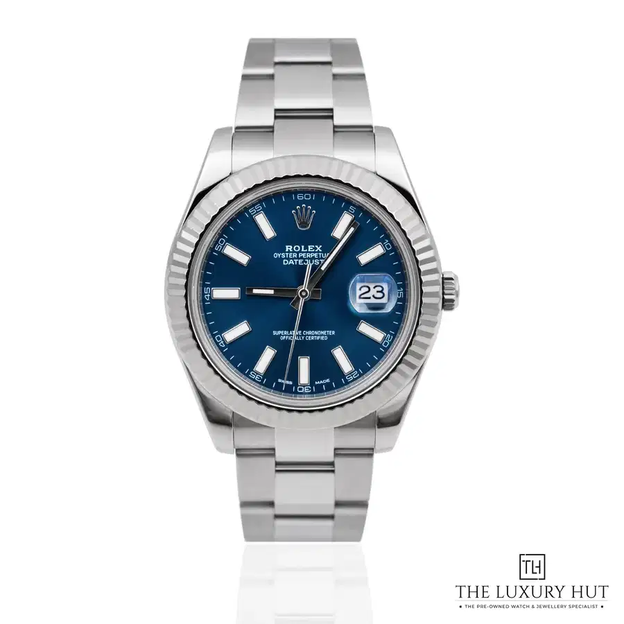 Rolex Datejust II 41mm Blue Baton 116334