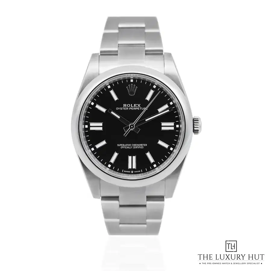 Rolex Oyster Perpetual 41mm Steel With Black Dial 124300