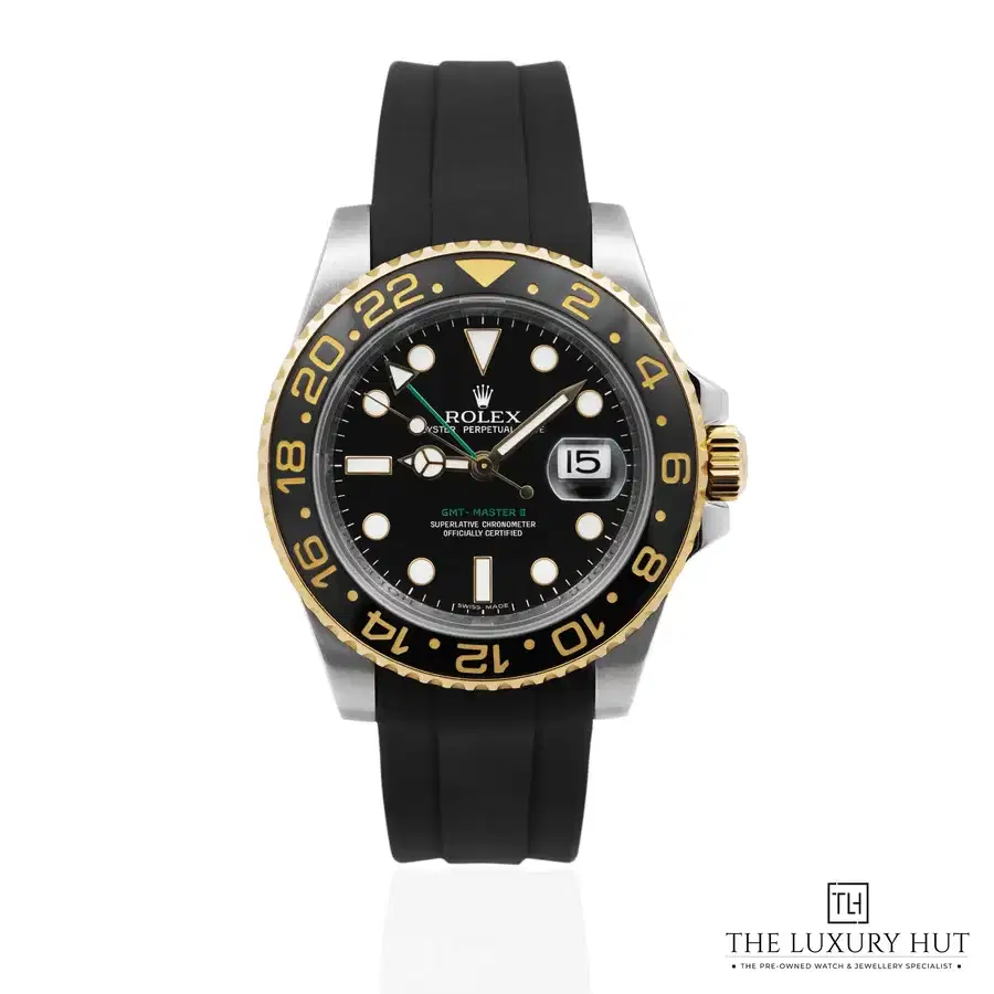 Rolex GMT Master II Steel Gold Black 52566a