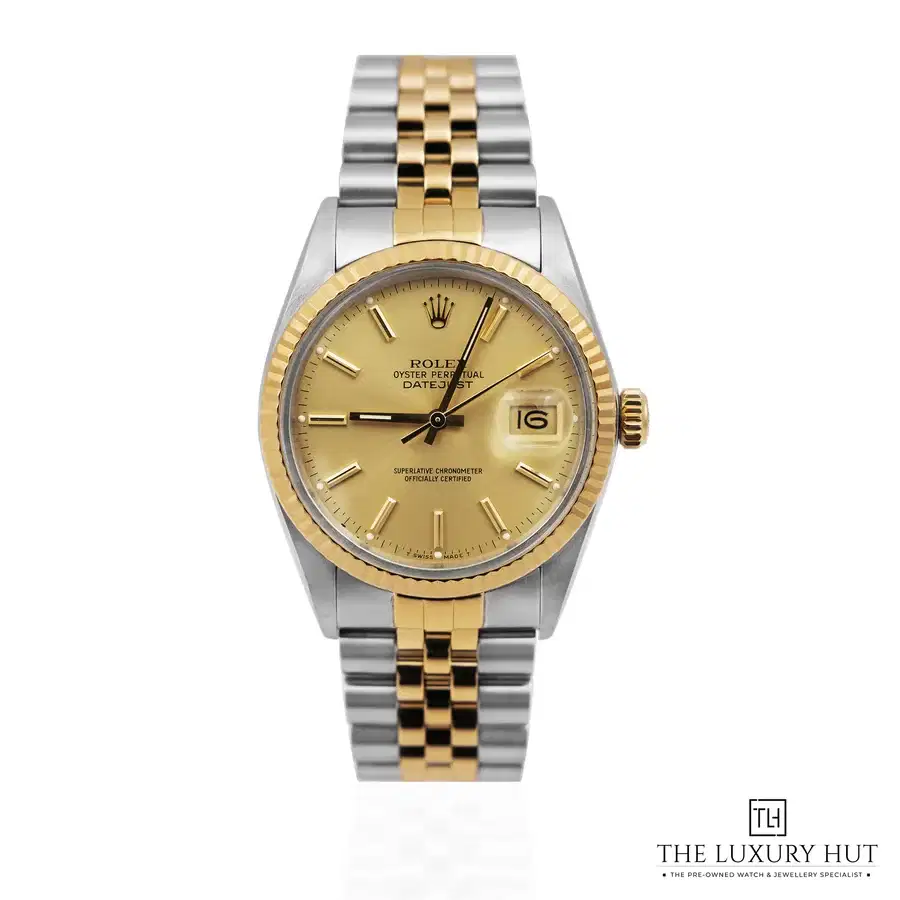 Rolex Datejust 36mm Steel Yellow Gold Champagne Dial 16013